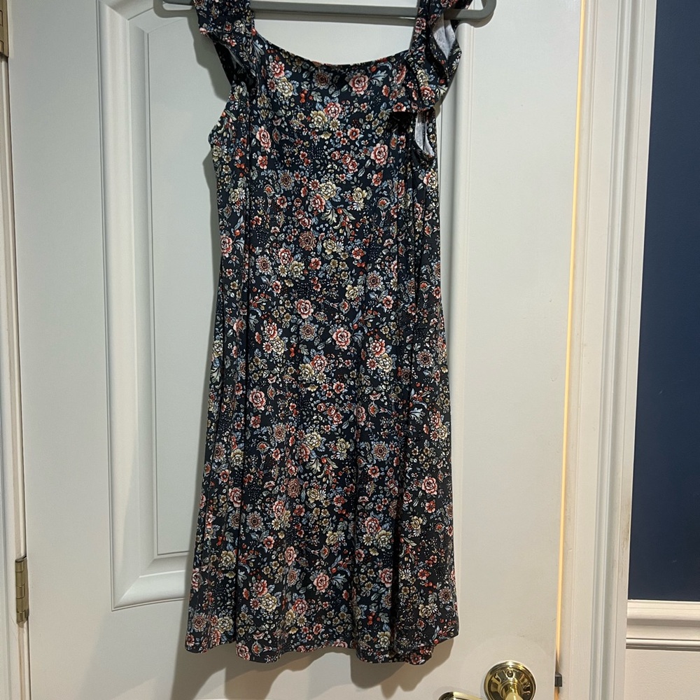 LOFT Multicolor Floral Dress